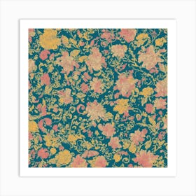 Floral Wallpaper Art Print