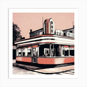 One Diner Art Print