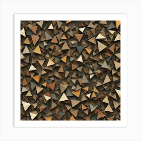 Triangles Background 3 Art Print