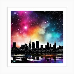 City Skyline 14 Art Print