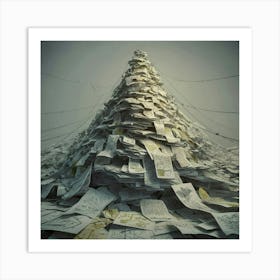 Pile Of Papers Art Print