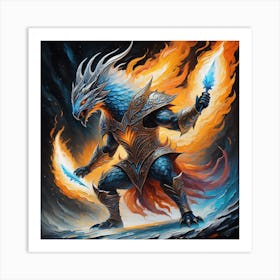 Raging Elements Art Print