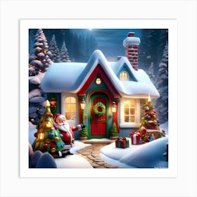 Santa'S House 3 Art Print