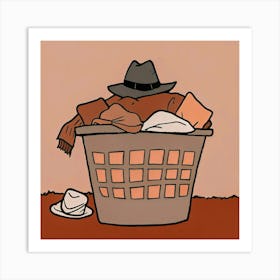 Laundry Basket 8 Art Print