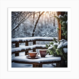 Winter In The Woods Art Print