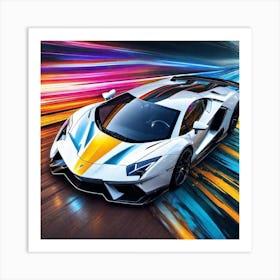 Lamborghini Huracan 23 Art Print