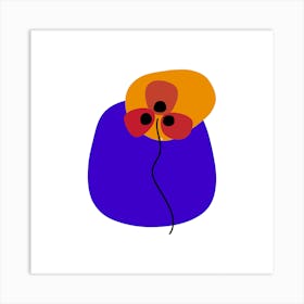 Poppy (Floral Smudge) Art Print