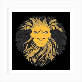 Lion Head Art Print