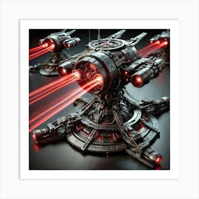 War Drones Laser Turrets Iron Commonwealth Art Print