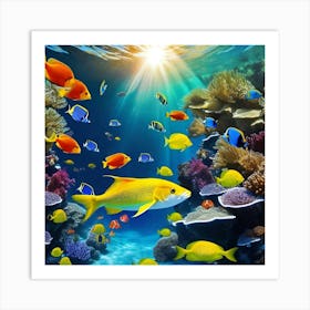 Fishes In The Sea 1 Art Print