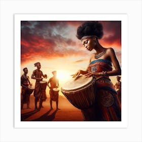 I can drum Art Print