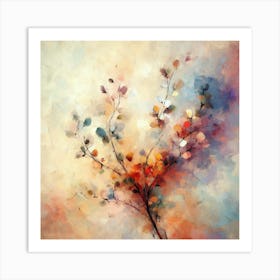 Abstract Plant Painting 7 Art Print