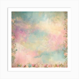 Pastel Roses Art Print