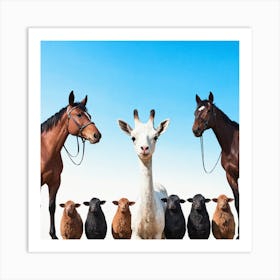 Herd Of Sheep Art Print