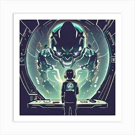 Futuristic Spaceship Art Print