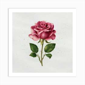 Pink Rose 12 Art Print