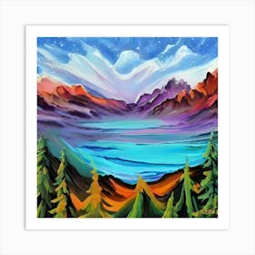 Mountain Lake Art Print