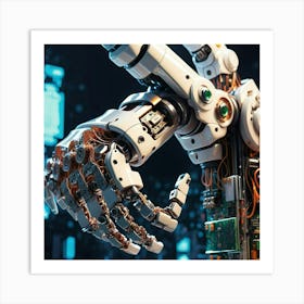 Robot Hand Art Print