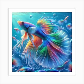 Siamese Fish Art Print