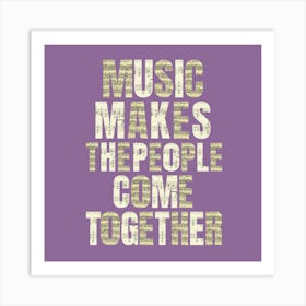 Music Purple Art Print