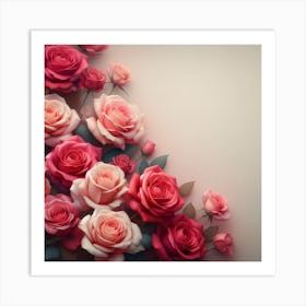 Roses gracefully 1 Art Print