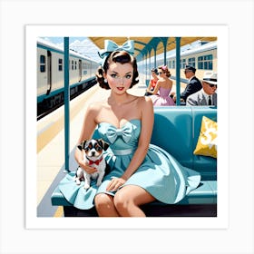 At The Station Art Print