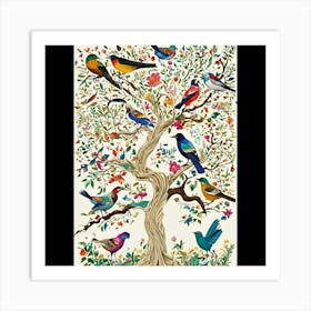 Birds In The Tree Art Print