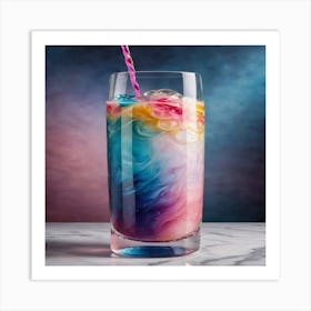 Rainbow Latte Art Print