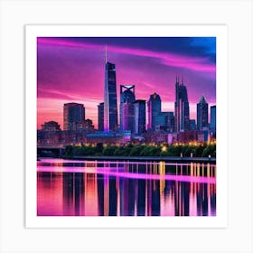 Philadelphia Skyline Art Print