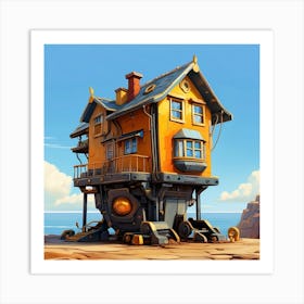 House On Wheels Art Print