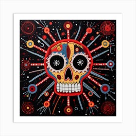 Day Of The Dead Skull 16 Art Print