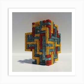 Puzzle Block Art Print