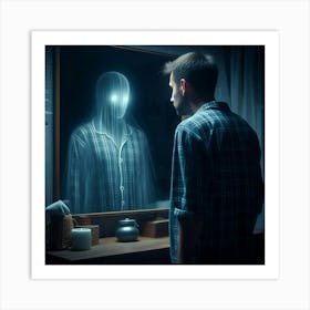 Ghost In The Mirror Art Print