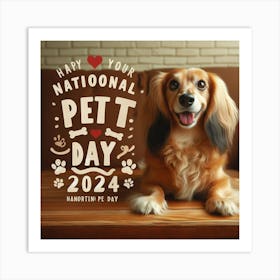 National Pet Day 3 Art Print