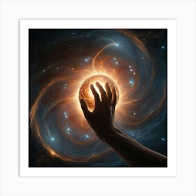 Hand Reaching For A Star Art Print