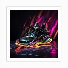 Glow In The Dark Sneakers 5 Art Print