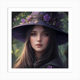 The Good Witch of the Woodland Art Print