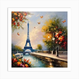 Paris Eiffel Tower 100 Art Print