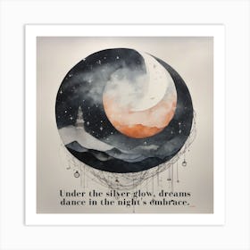 Dancing With The Moon Art Print