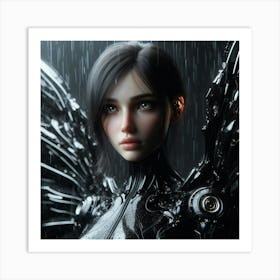 Cybernetic Girl Art Print