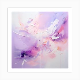 Cotton Candy Dreams: Abstract Serenity Art Print