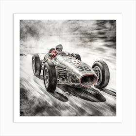 Mercedes Benz F1 Art Print