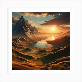 Landscape Painting 251 Art Print