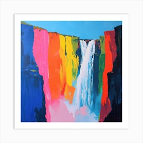 Abstract Travel Collection Victoria Falls Zambia Zimbabwe 2 Art Print