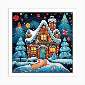 Gingerbread House 4 Art Print