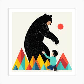 Bear In The Mountains 7 Art Print