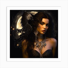 Gothic Beauty Art Print