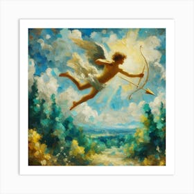 Cupid With Bow And Arrow Art Print