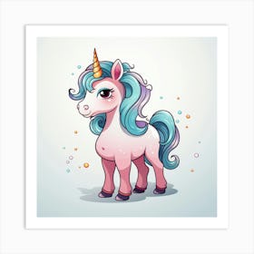 Cute Unicorn 629 Art Print