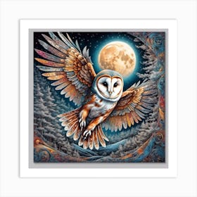 Barn Owl Art Print